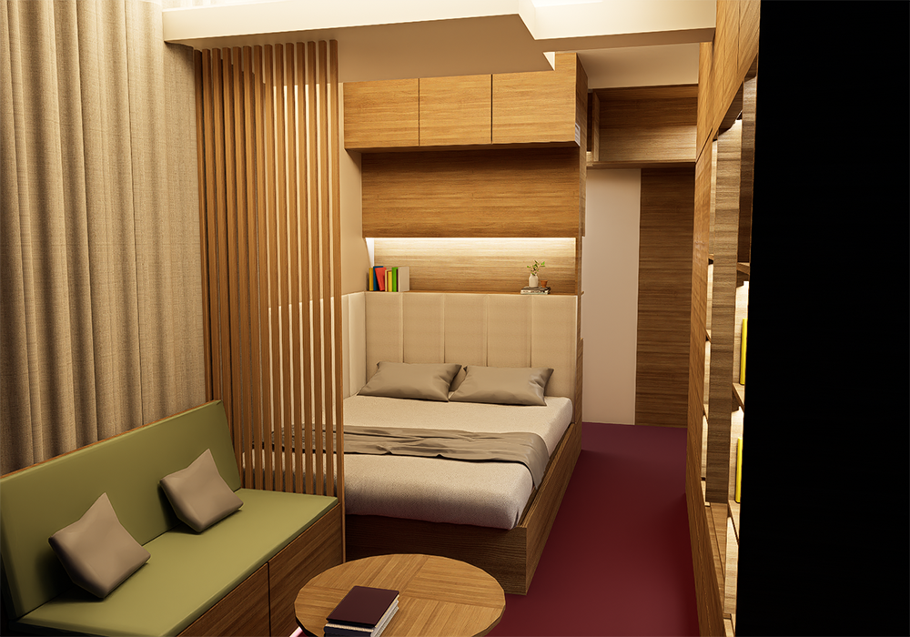 Compact Bedroom Interior Design