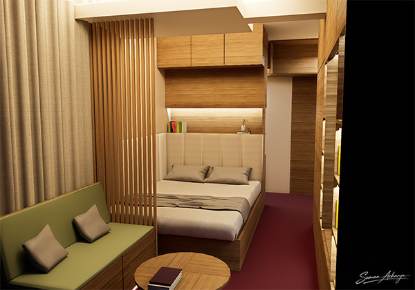 Compact Bedroom Interior Design