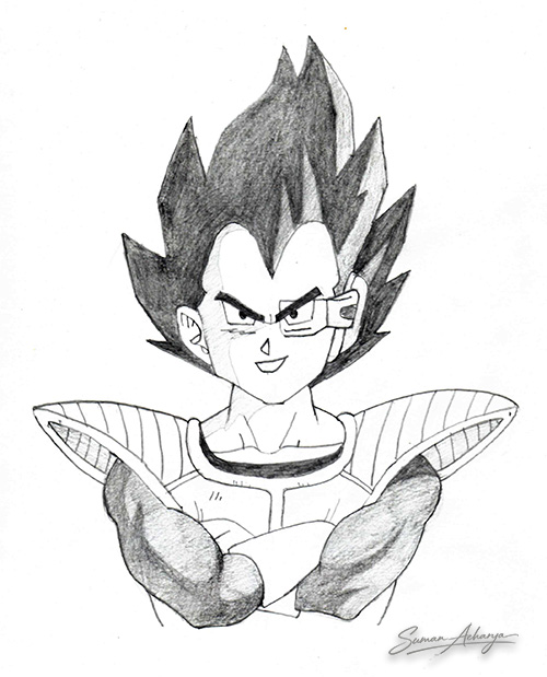 How to Draw Vegeta | Dragon Ball Z Step-by-Step Tutorial