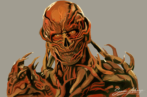 Vecna Digital Painting Timelapse | Stranger Things Fan Art Portrait in Photoshop